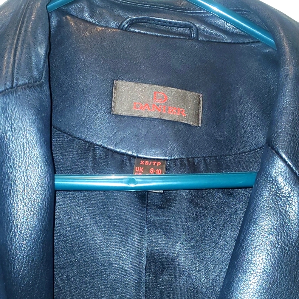 Vintage full length leather jacket - Picture 3 of 8